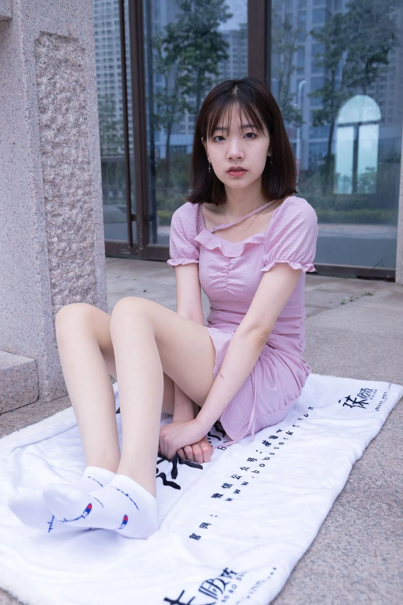 [BoBoSocks袜啵啵]NO.001 小甜豆-帆布鞋、白棉袜、肉丝 [138P]插图8